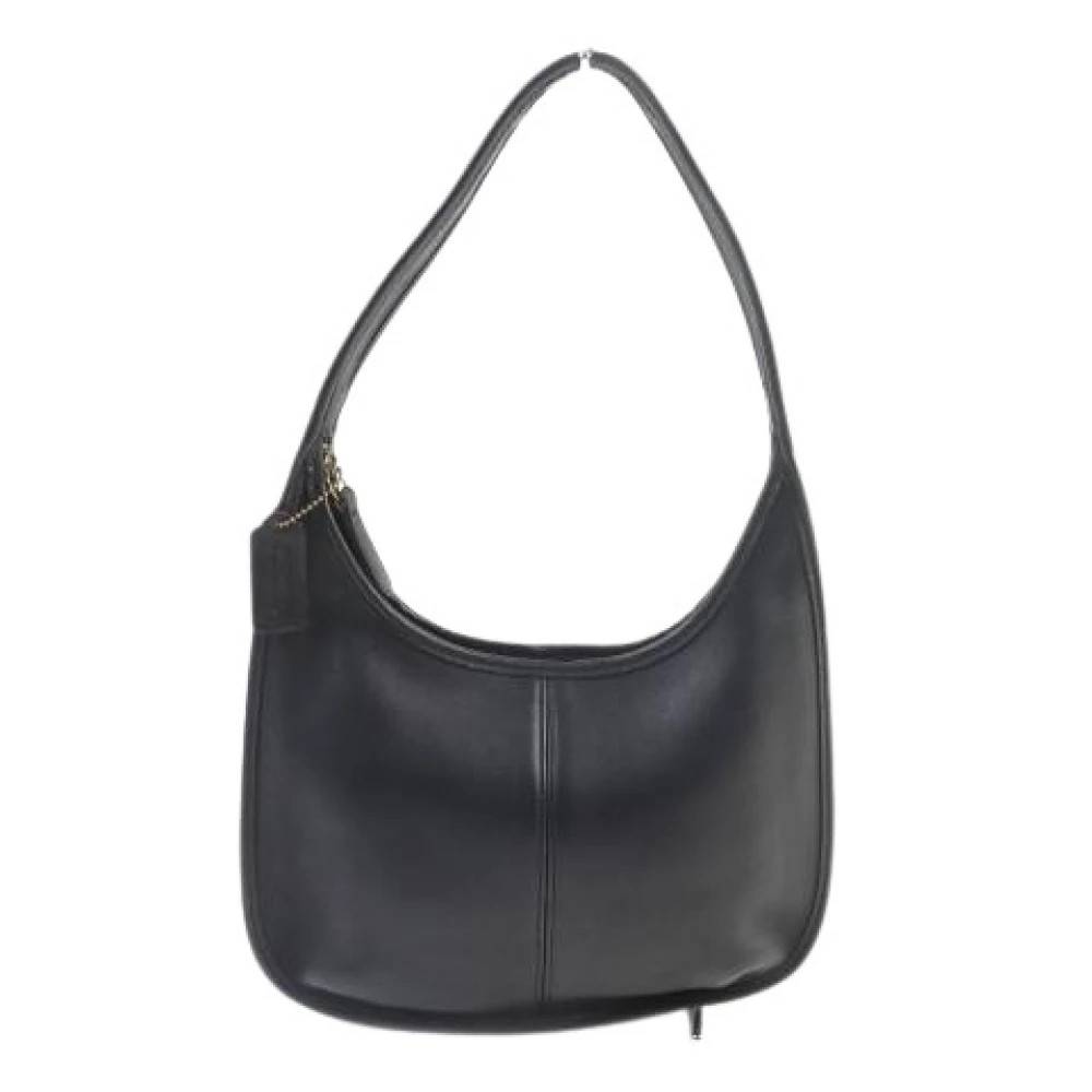 Coach Pre-owned Pre-owned Leather Shoulder Bag - Vintage - Dame - Sort - ONE SIZE - Uld