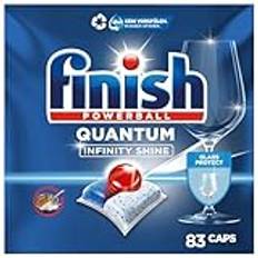 Finish Quantum Infinity Shine Spülmaschinentabs – Geschirrspültabs für Tiefenreinigung, Fettlösekraft und Glanz – Sparpack mit 83 Tabs