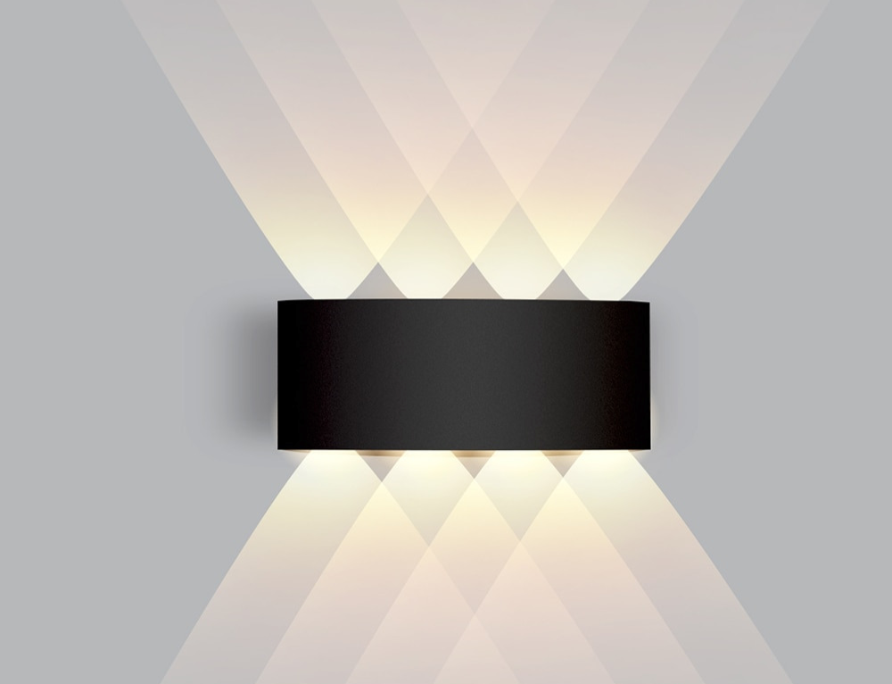 Wall-Ex – Luxe LED Vägglampa med Stilren Finish - Svart 8W / Kallt Ljus (6000-6500K)