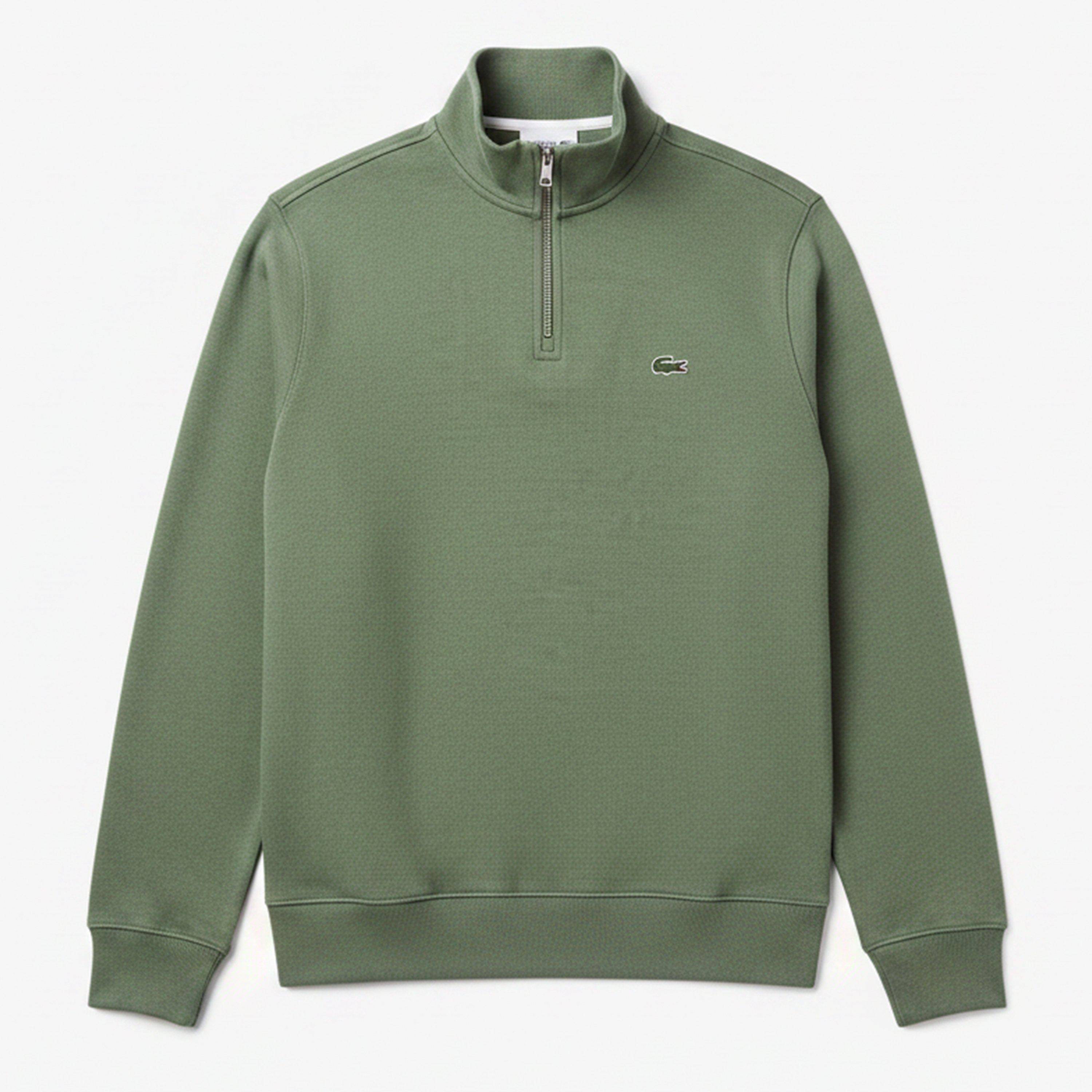 Lacoste Men's Quarter-Zip Fleece Top