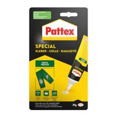 Pattex Speciallim textil, tvätt- och strykbeständigt textillim, tyglim för bomull, läder, jeans och mer, snabbtorkande lim, 20 g