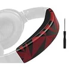 SOULWIT ersättnings huvudband set, pannband huvudbygel kudde för Bose QC35 & QuietComfort 35 II (QC35 ii) hörlurar, enkel DIY-installation ersättande Pannbandsplatta Kuddar-Röd Storm