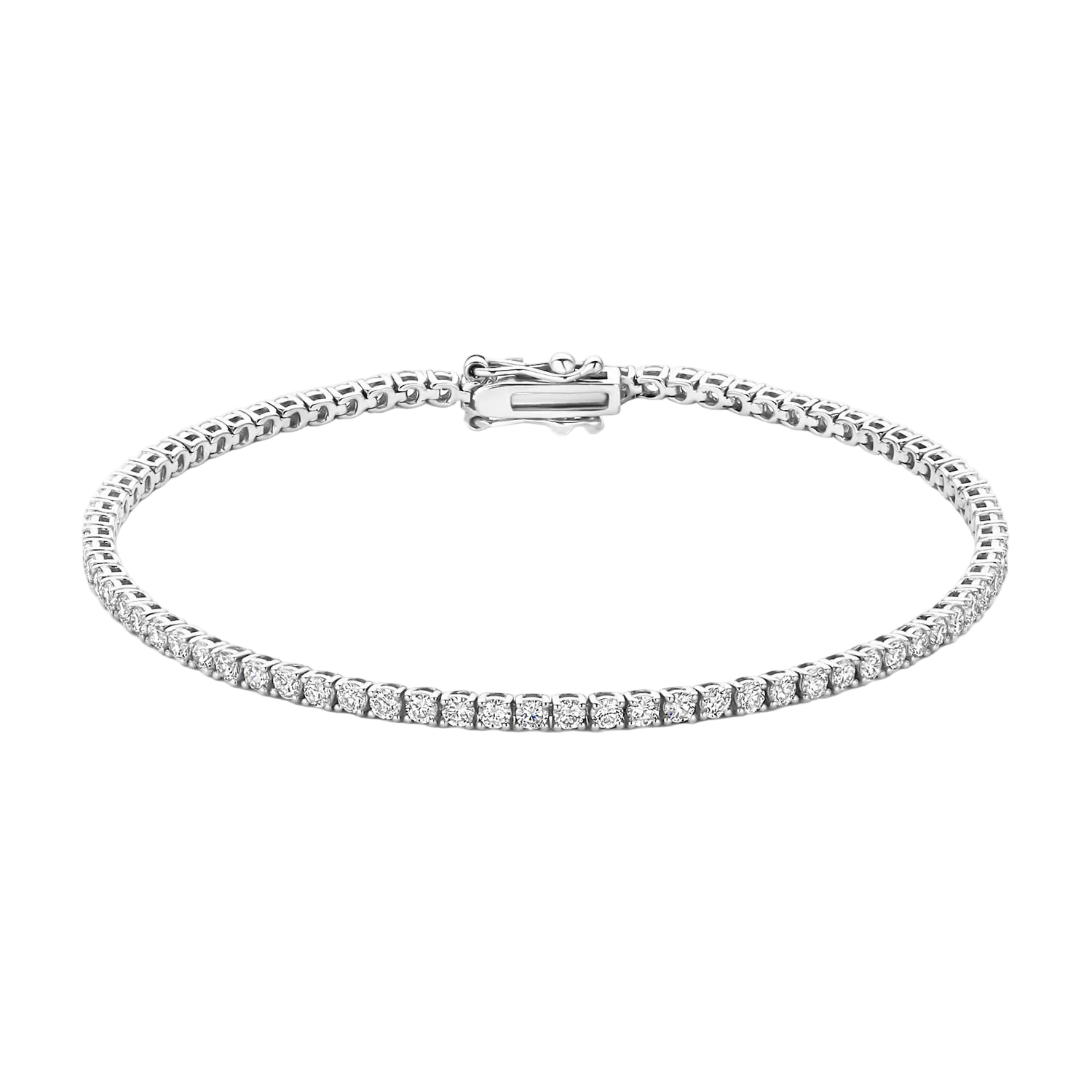 Blush - Tennisarmbånd 2,31 ct. - 14 kt. Hvidguld | Plaza.