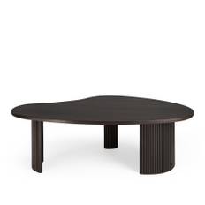 Ethnicraft - Boomerang Coffee Table Varnished Mahogany - Dark Brown - Brun - Trä