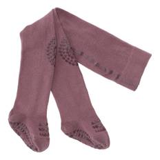 Kravle Strømpebukser Økologisk Bomuld - Misty Plum - 6-12m (size 74-80)