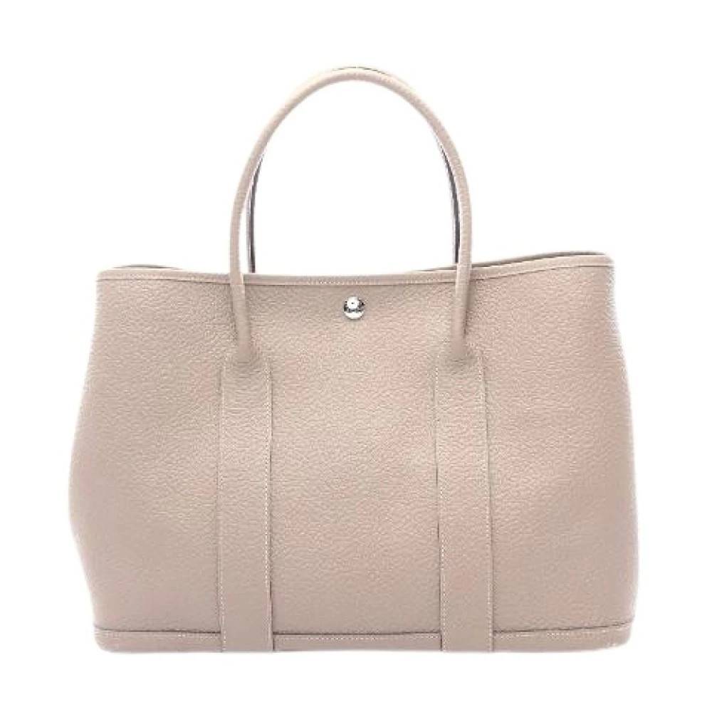 Hermès Vintage Pre-owned Garden Party PM Læder Tote Bag - Vintage - Dame - Beige - ONE SIZE - Læder