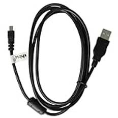 vhbw USB-kabel datakabel (standard USB typ A) 150 cm ersättning för Nikon UC-E6