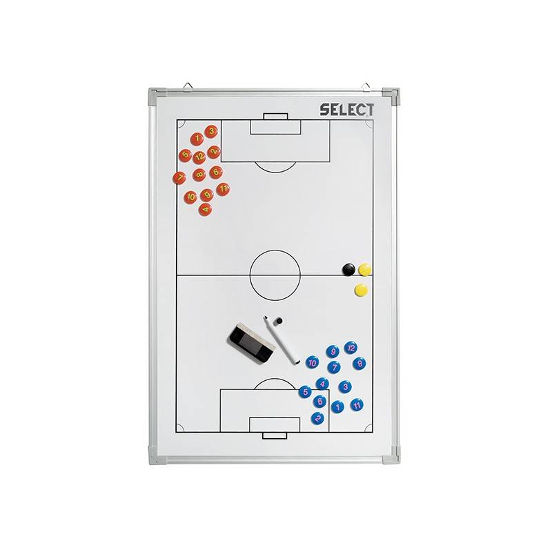 Select Taktik tavle i aluminium til fodbold 90 x 60 cm.