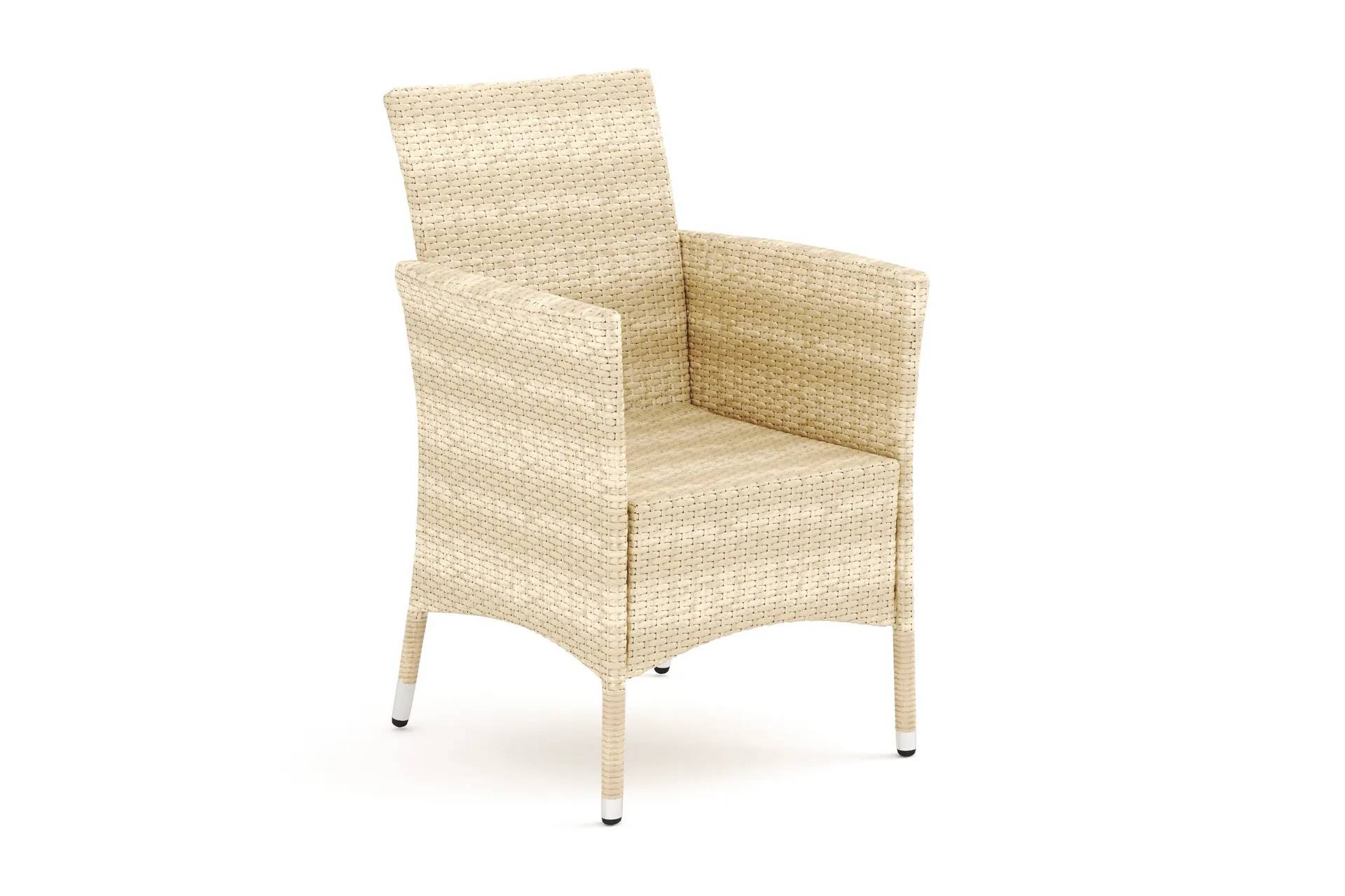Comfort Garden Thor Utefåtölj – Loungefåtölj Utemöbler i Konstrotting - Beige Utefåtöljer & loungefåtöljer