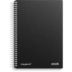 Mayland Spiralkalender 2026 sort PP 12x17 cm 1 dag/side