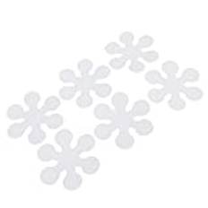 20 St Badkarsdekal Transparent Snöblommaform Golvstegsdynor Halkbeständiga Självhäftande Badkarsblomdekaler Golvtrappdekalmattor för Badrum