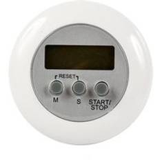 Lcd digitalt kök nedräkning magnetisk timer bakstativ matlagning timer räkna upp väckarklocka kök prylar verktyg - Vit