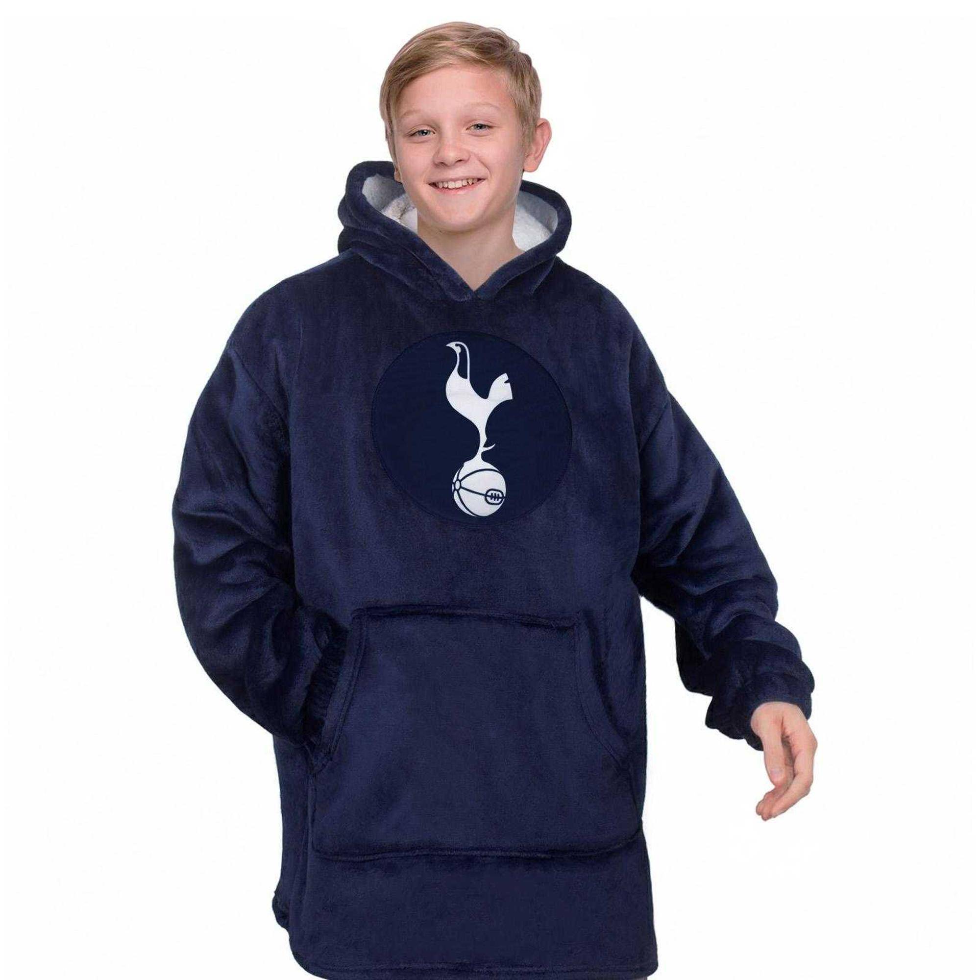 Tottenham Hotspur FC Barn/Barn Överdimensionerad Filt Hoodie 6-10 Years marinblå färg