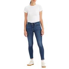 Levi's Damen 711 Double Button Jeans, Blue Wave Dark, 32W / 30L