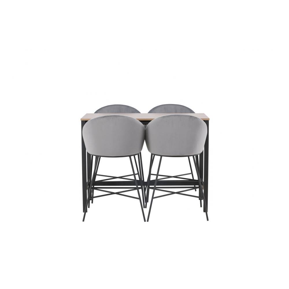 Camden Matbord med Velvet Stolarna