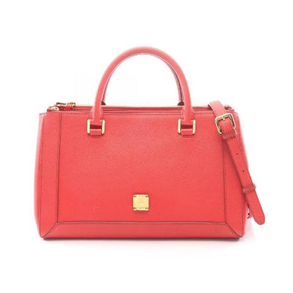 MCM Pre-owned - Pre-owned Läder 2way Handväska Vintage - Dam - ONE Size - Läder