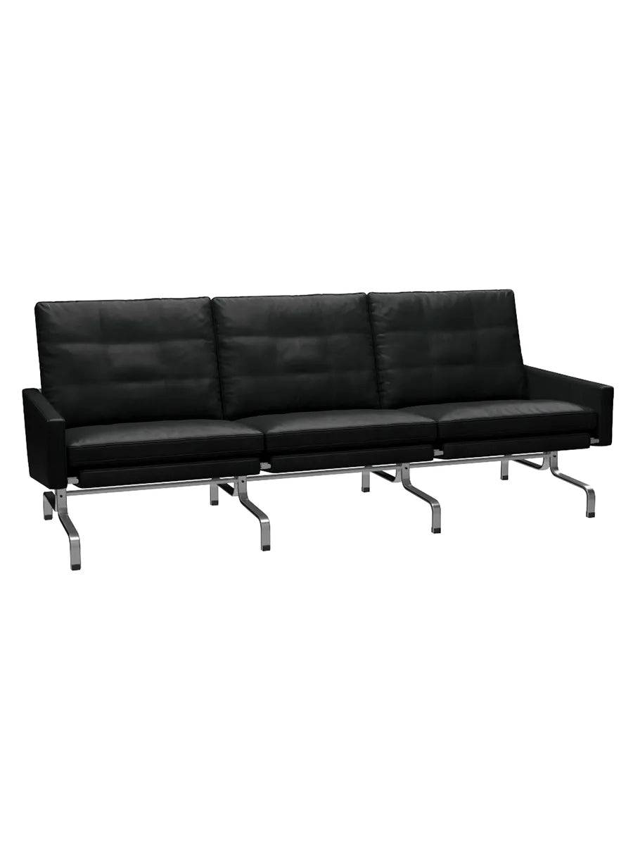 PK31/3 3 pers. Sofa af Poul Kjærholm Grace læder / Sort - Jacobsen Plus