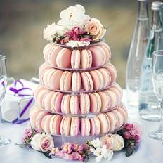 TEMU 1pc, Macaron Tower Stand, 6 Tiers Macaron Display Macaroon Stand Tower Desserts Cupcake Holder Platter For Wedding, Birthday Party, Baby Shower, Party Decoration