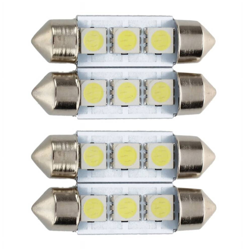 C5W LED Festoon Pære 36mm Xenon Hvid 4-pak