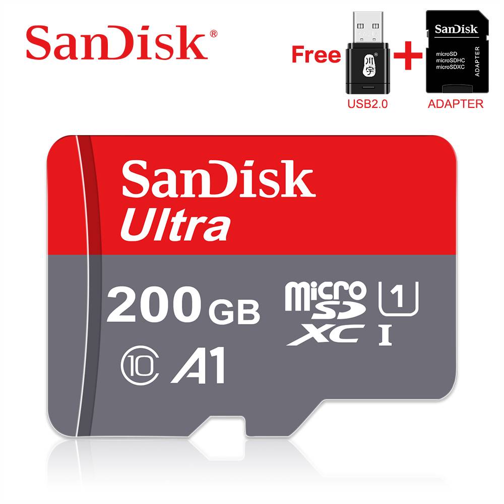 Sandisk micro sd-minneskort 16gb 32gb 64gb 128gb microsd max 80m/ s uitra c10 tf kort c4 8g cartao de memoria
