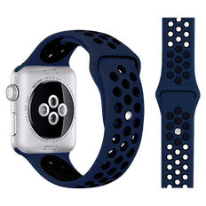 Apple Watch SE (2022/2023) 38/40/41mm Sportsrem i blå silikone