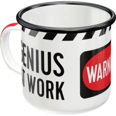 Emaljmugg Genius at work