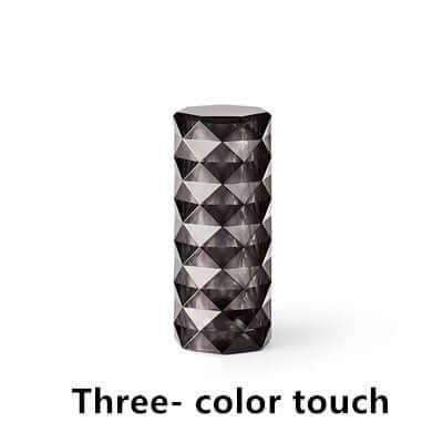 Nordic Crystal Lamp USB Touch Dimming Table Light - Black / 3colors / USB