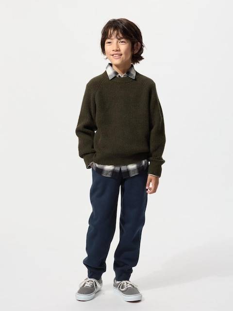 Uniqlo - Pile Lined Joggers - Navy - 9-10 Years (140cm)