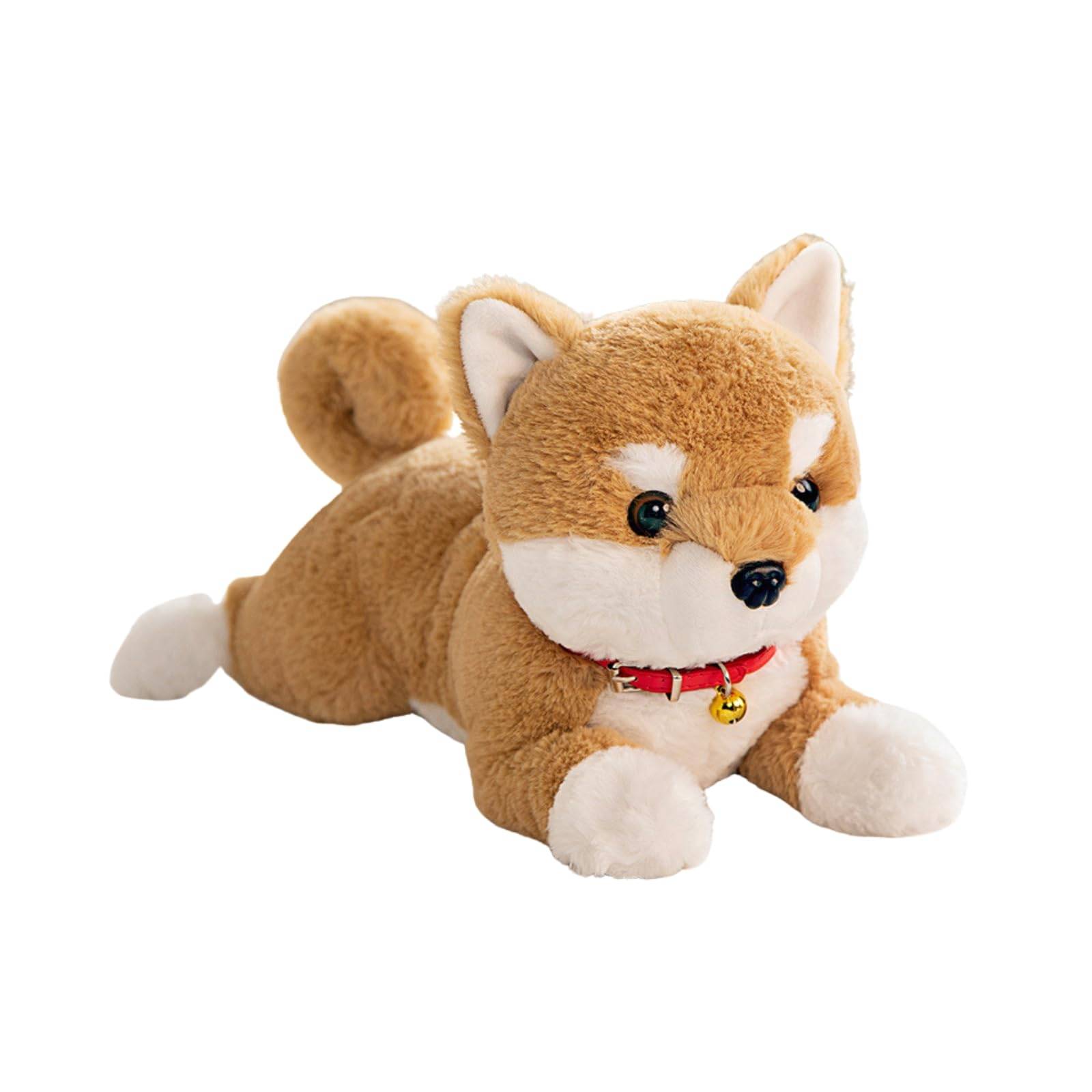 Shiba Inu Dog Plush Body Cute Decorative Pillow S.T.S.G Toy, Pillow, Cushion, Fluffy, Soft, (Brown, Approx. 38cm)