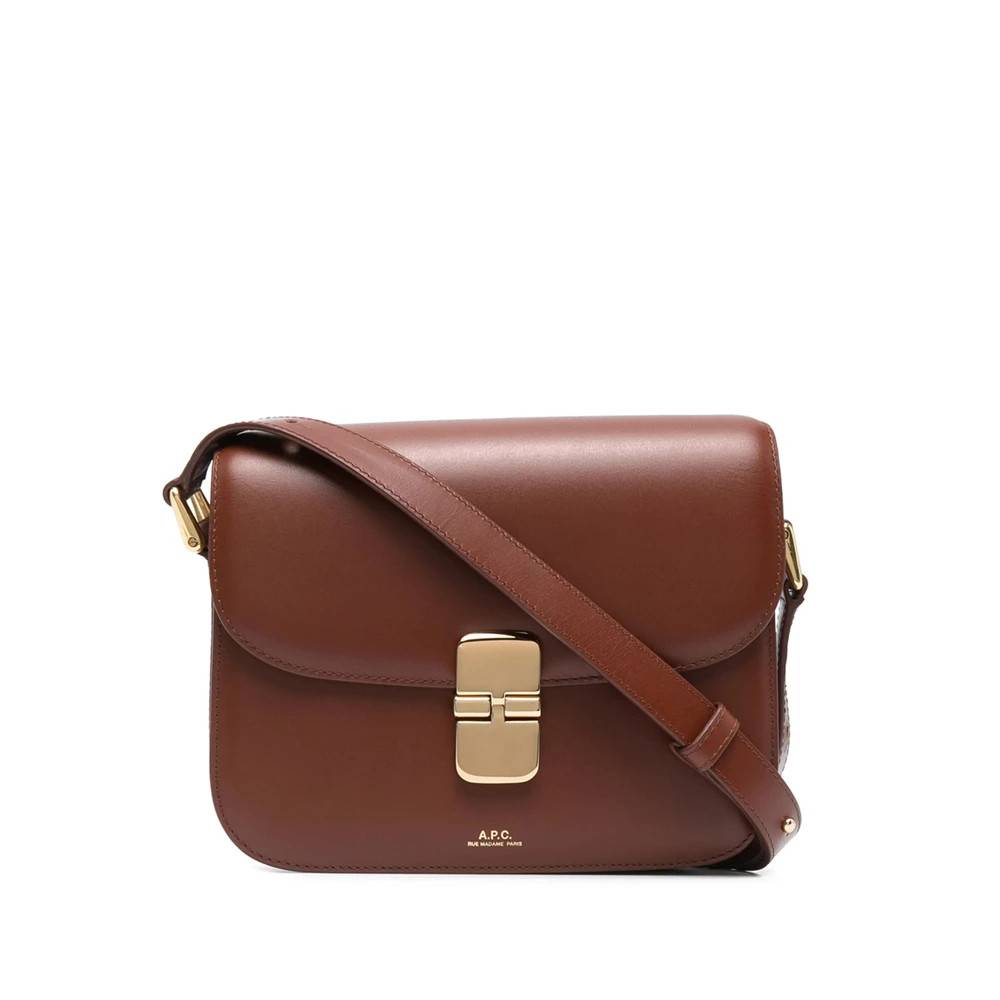 A.P.C. Foldover Skuldertaske - Tasker - Dame - Brun - ONE SIZE - Uld
