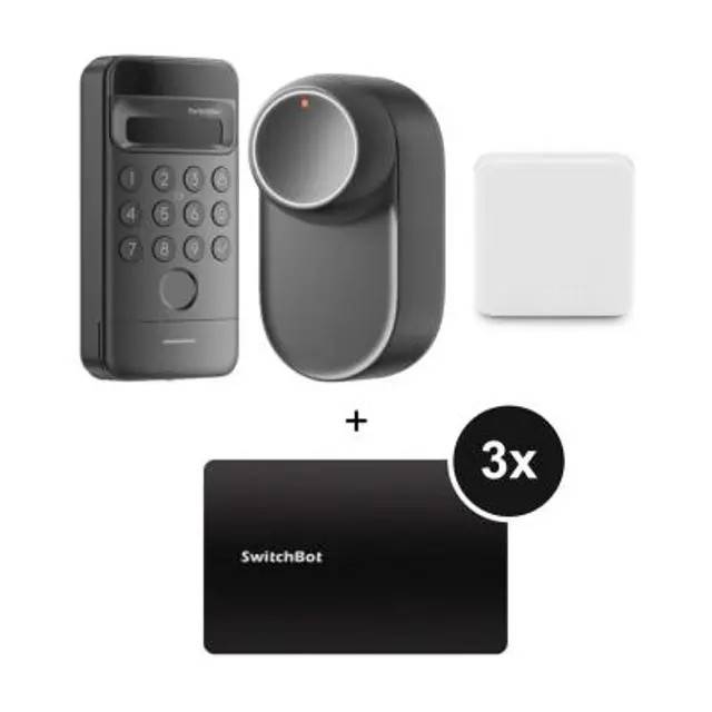 Smart Lock Ultra + Hub Mini Matter + Keypad Vision + NFC Card - 3er-Set