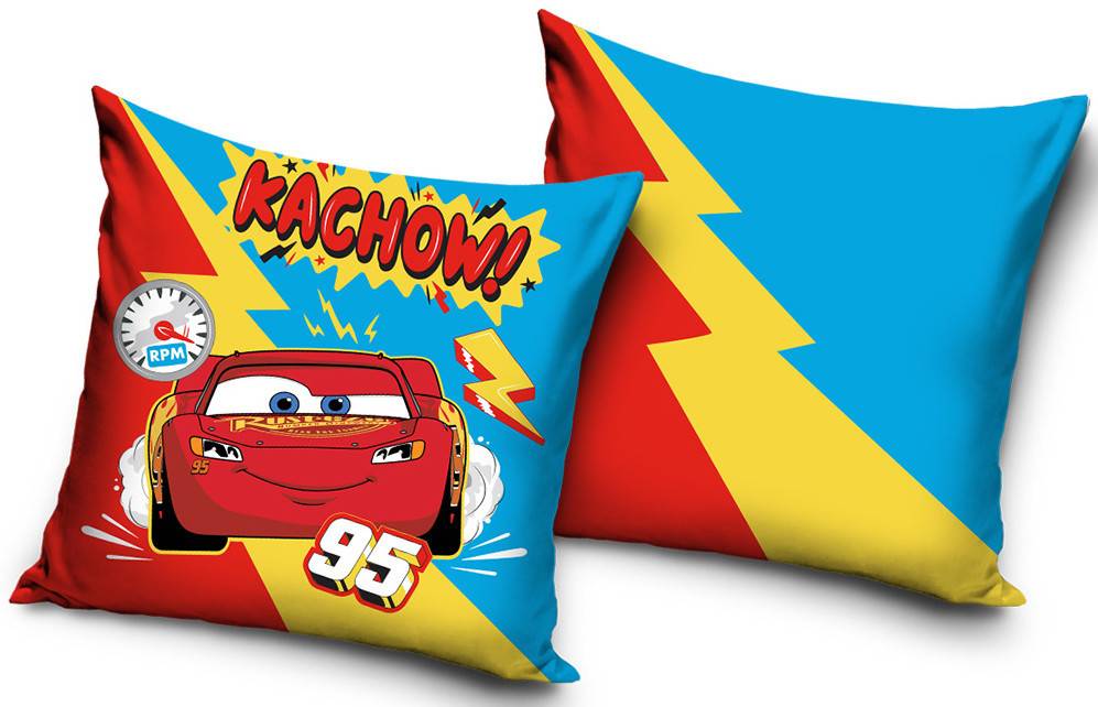 Disney Cars Thunder kuddfodral 40x40 cm sammet