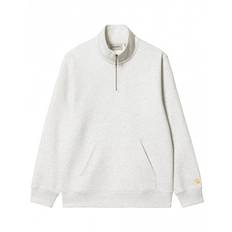 Chase Zip Neck Sweat - Ash Heather