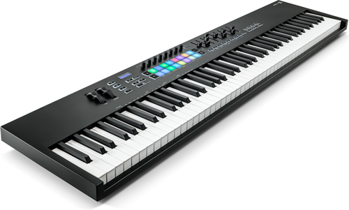 Novation Launchkey-88-Mk3 midi keyboard.