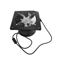 3 Holes Exhaust Fan with Switch Window Mounted Silent Ventilation Fan for Kitchen Hood Bathroom 8 Inch svart