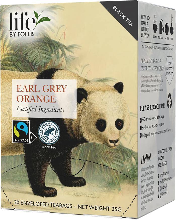 Te LIFE BY FOLLIS Earl Grey Orange 20/fp