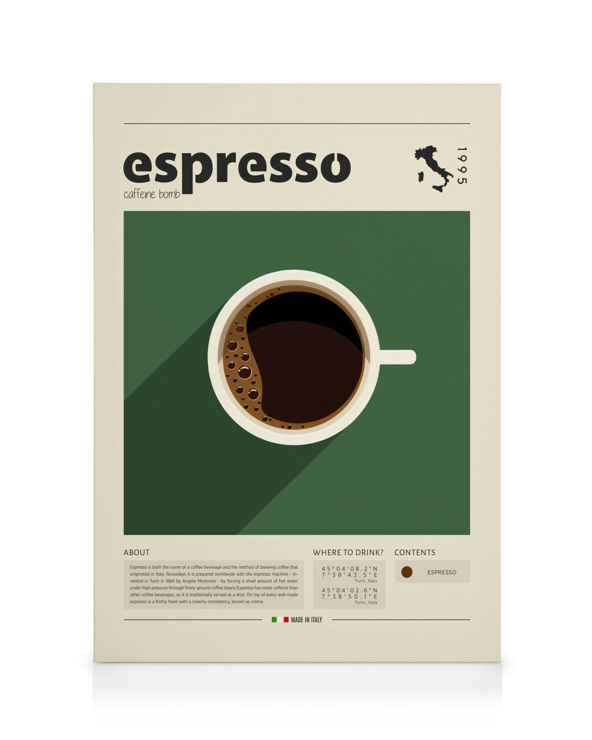 Canvastavlor Cup of Espresso Canvastavla (70x100 cm - Ekram)