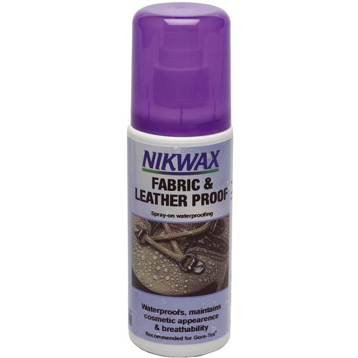 Nikwax Fabric & Leather vandafvisning til skind og tekstil 125ml.