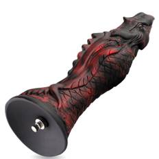 HiSmith HSA154 Evil Fisher Silicone Dildo KlicLok 25,9cm Black-Red