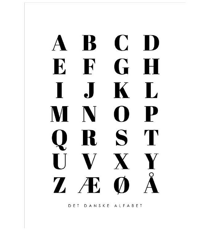 Citatplakat Affisch - A3 - Alfabet - Affisch - Citatplakat - One Size - Affisch