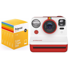 Polaroid - Now Gen 2 Camera Red + Color film I-Type 40-pack - Bundle - Fri fragt og klar til levering - Prismatch