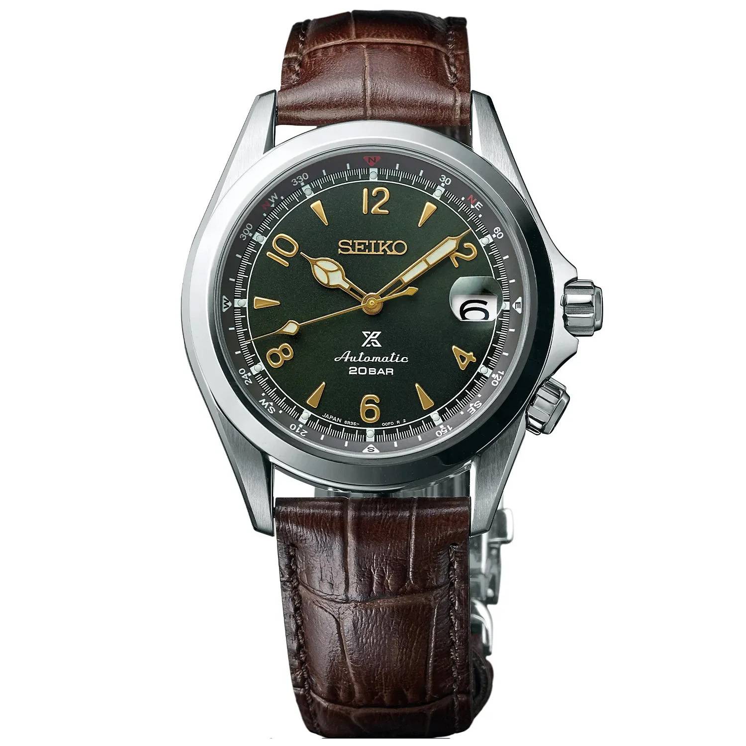 Seiko Prospex Alpinist Automatic SPB121J1 - Automatiskt - 40 mm - Analogt - Herr - Safirglas - Grön (20 mm)