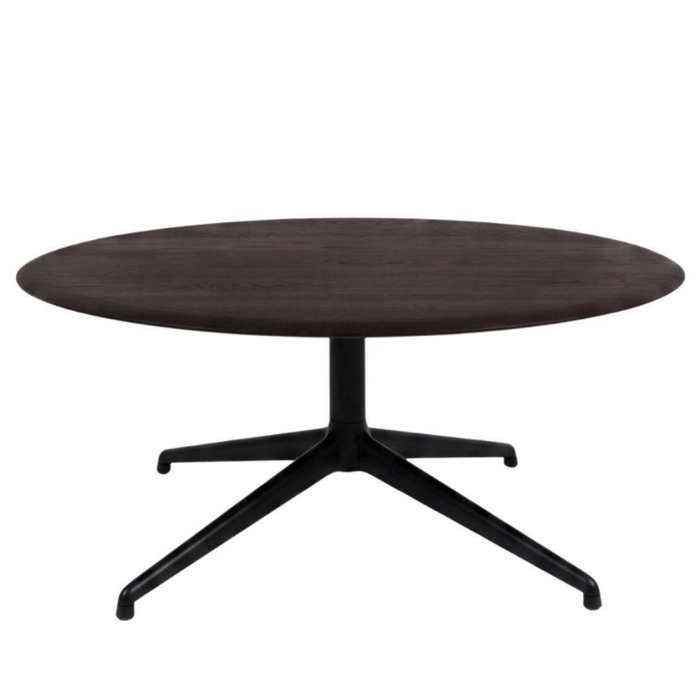 Sibast Primum Lounge Table (Ø90 cm) Black Lounge-bord Oak Dark Oil