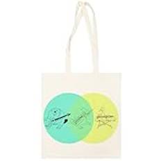 Keytar Platypus Venn Diagram Unisex Beige Totebag Återanvändbar Väska