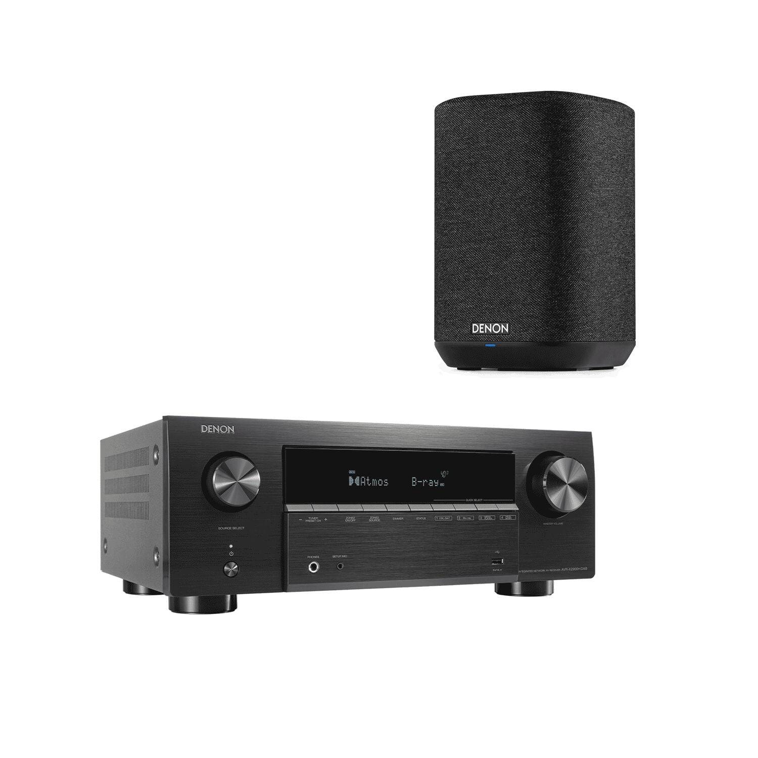 Denon AVR-X2900H DAB + Home 150 Kompaktanlæg med Streaming - 3 års medlemsgaranti
