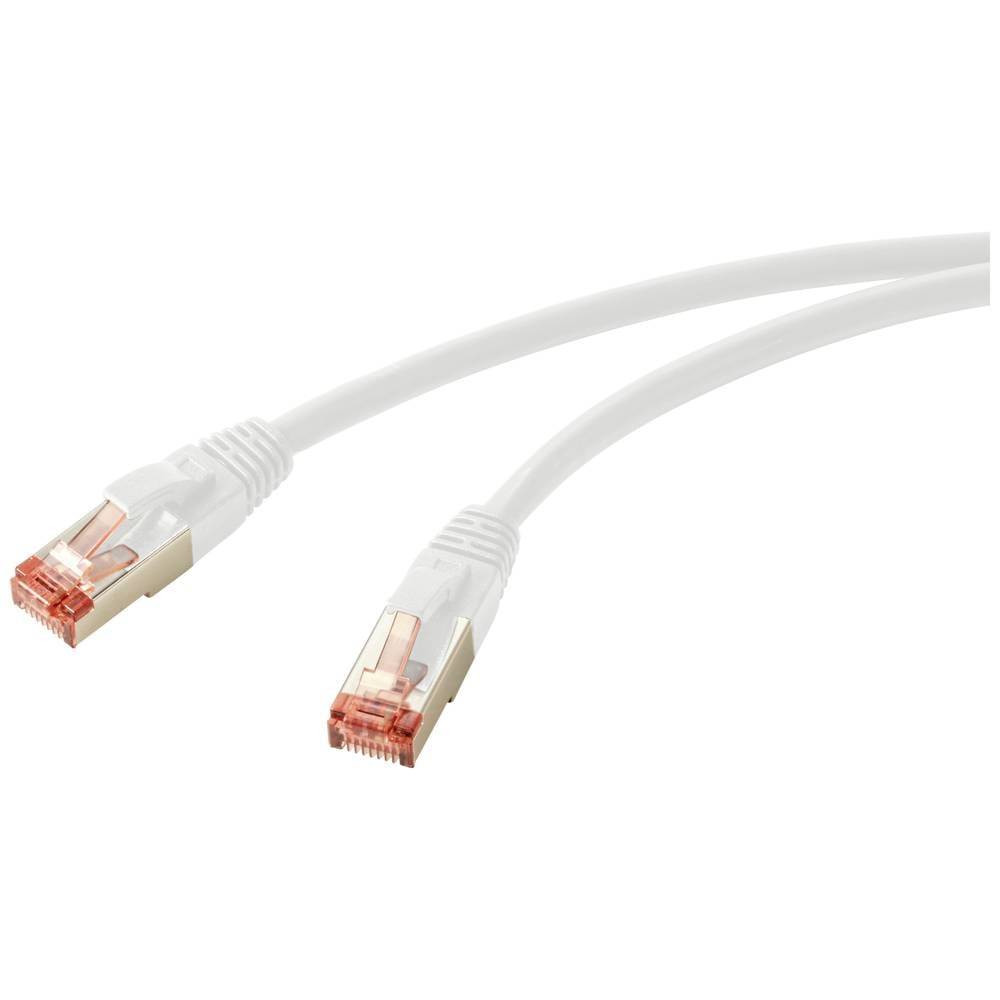 Renkforce RF-5771886 RJ45 Netværkskabel, patchkabel CAT 6 S/FTP 1.50 m Computer-grå Halogenfri 1 stk