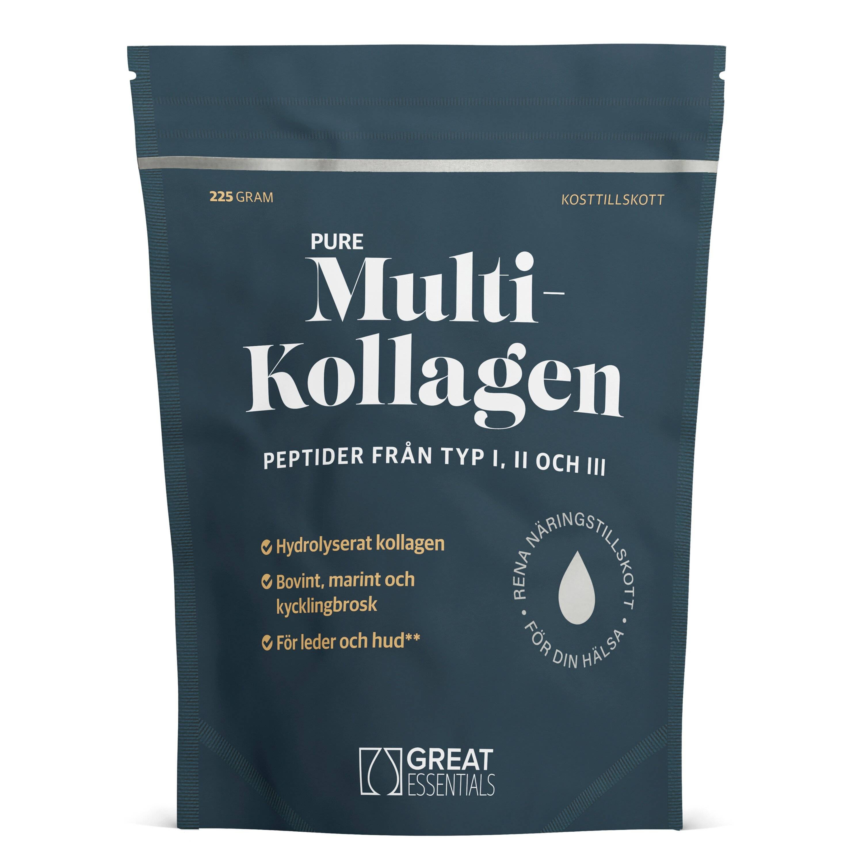 Great Essentials Multi Kollagenpeptider I II III 225g