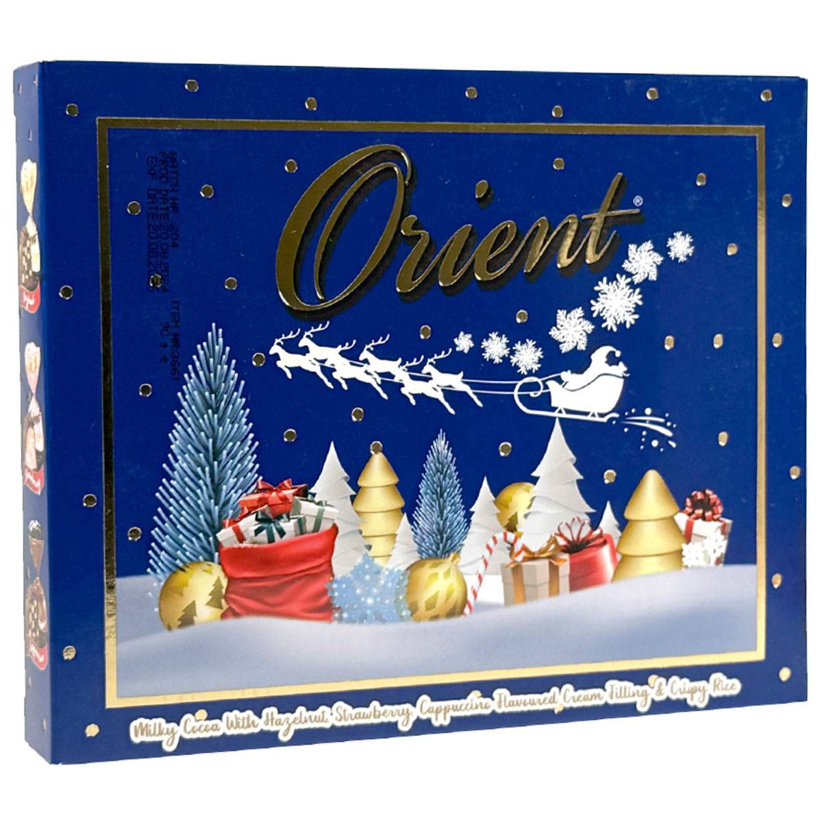 Orient Blå Julask med Chokladtryfflar 90g
