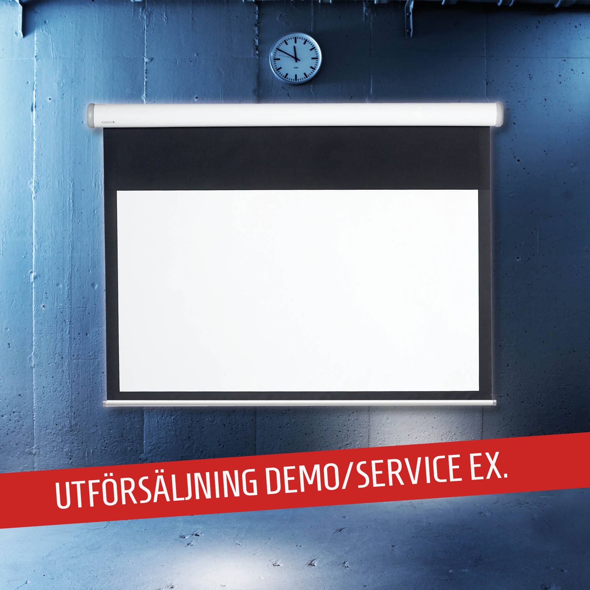 Motoriserad Elektrisk Filmduk – Demo / Service EX 77" (16:9, 170x96 cm)
