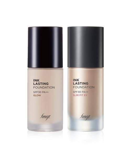 [THEFACESHOP] Ink Lasting Foundation (Glow/Smal passform) 30 ml black